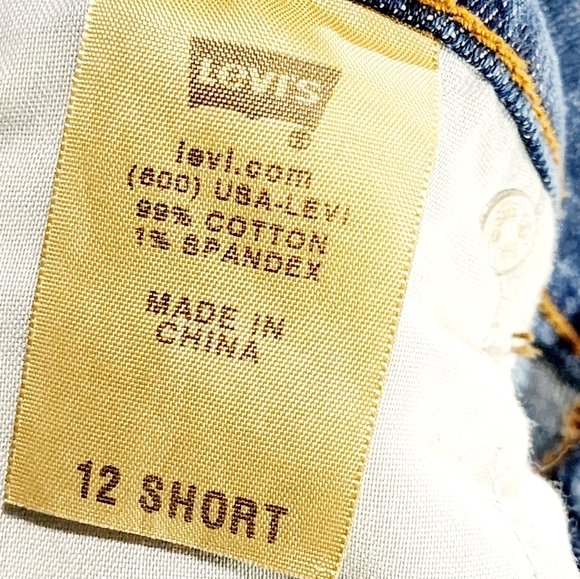 LEVI'S 515 Boot Cut Women's Washed Blue Jeans size 12 short - Picture 10 of 11